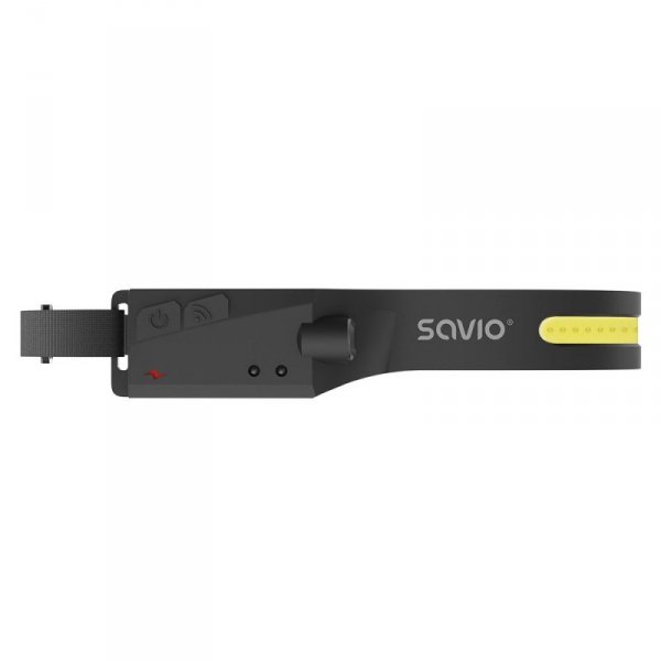 Savio Latarka czołowa LED z czujnikiem ruchu, USB-C, 350 lm, zasięg 80m, FL-02