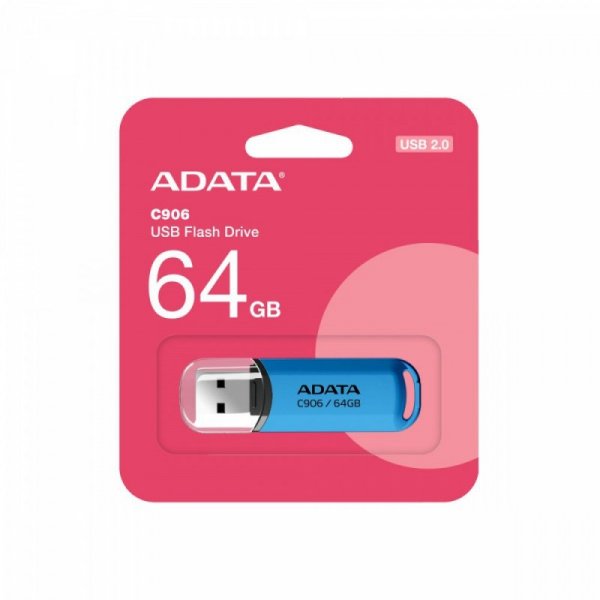 Adata Pendrive C906 64GB USB2.0 niebieski