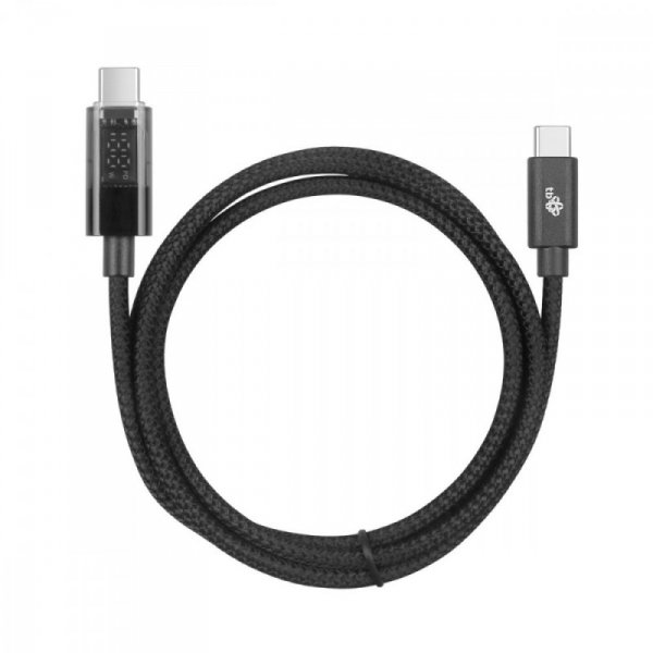 TB Kabel USB C - USB C 1m ze wskaźnikiem mocy ładowania LED (100 W)