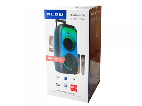 BLOW Głośnik Bluetooth kolumna Infinity v2 + mikrofon +pilot
