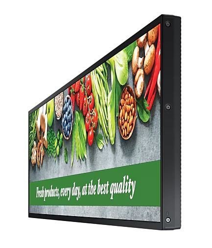 Samsung Monitor profesjonalny SH37C 37 cali 16:4,5 Matowy 24h/7 700(cd/m2) 1920x540 S10 Player (Tizen 7, VXT Ready) Wi-Fi/BT 3 l