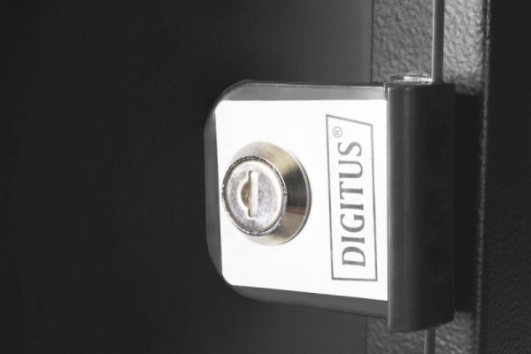 Digitus Szafa sieciowa wisząca 10 cali 6U, SOHO PRO 324 x 316 x 298 mm, nośność 60kg, drzwi szyba, niezłożona, Czarna