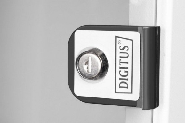 Digitus Szafa sieciowa wisząca 10 cali 12U, SOHO PRO 595 x 315 x 300 mm, nośność 60kg, drzwi szyba, niezłożona, Szara