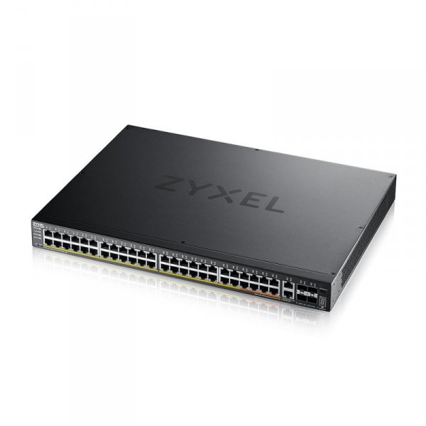 Zyxel Przełącznik zarządzalny XGS2220-54HP-EU0101F L3 600W PoE, 40xPoE+/10xPoE++, 48x1G RJ45 2x10mG RJ45, 4x10G SFP+