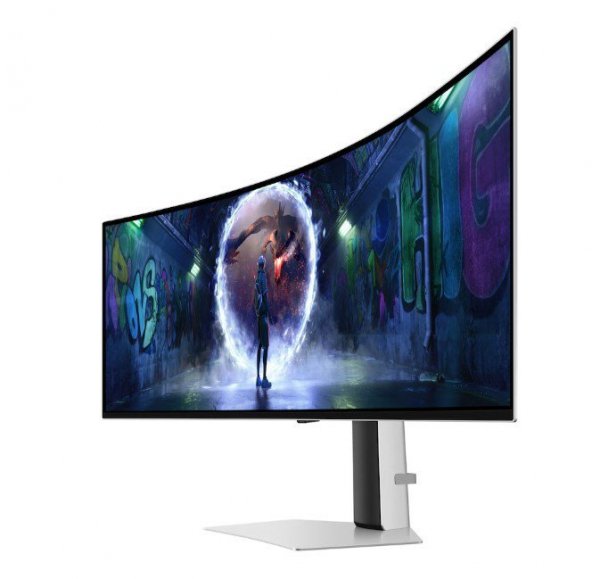Samsung Monitor 49 cali Odyssey G9 G95SD OLED 5120x1440 DQHD 32:9 1xHDMI 1xmicroHDMI 1xDP 1xUSB-C 2xUSB 0,03ms 240Hz zakrzywiony