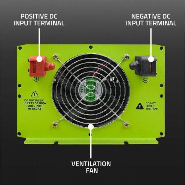 Qoltec Przetwornica solarna 3w1 z funkcją ładowania AC | MPPT | UPS |   ATS | 3000W | 6000W | 12V na 230V | Czysty Sinus