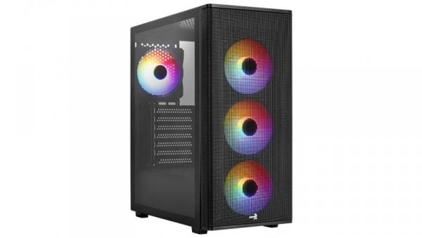 AeroCool Obudowa Designer Czarna Mid Tower RGB v1