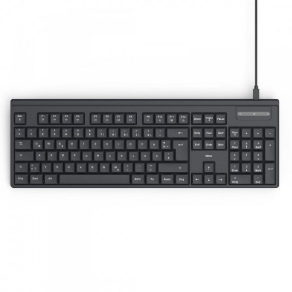 Hama Klawiatura CK-100 przewodowa Czarna