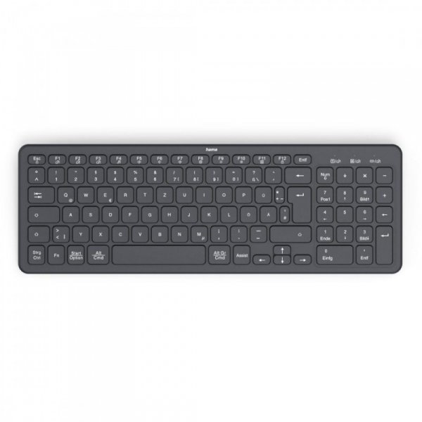 Hama Klawiatura WK-300 bezprzewodowa Czarna