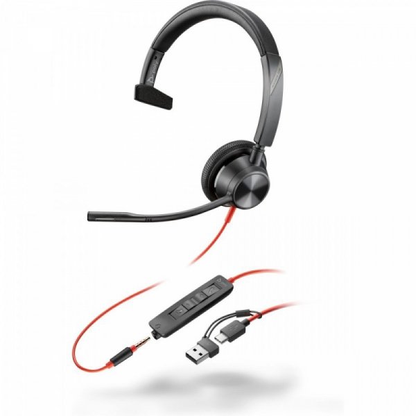 POLY Zestaw słuchawkowy Blackwire 3315 USB-C HS + 3.5mmP +USB-C/A 8X217AA