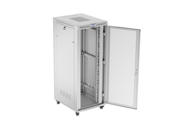 Lanberg Szafa instalacyjna rack stojąca 19 cali 42U 800x1000 drzwi perforowane LCD szara (Flat pack)
