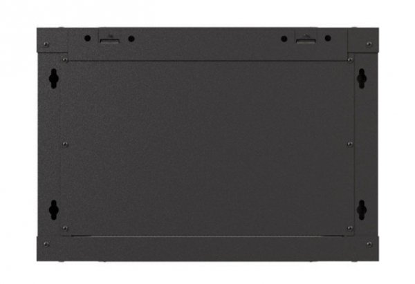 Lanberg Szafa instalacyjna rack wisząca 19" 6U 540x350 czarna drzwi  przeszklone ( flat pack)