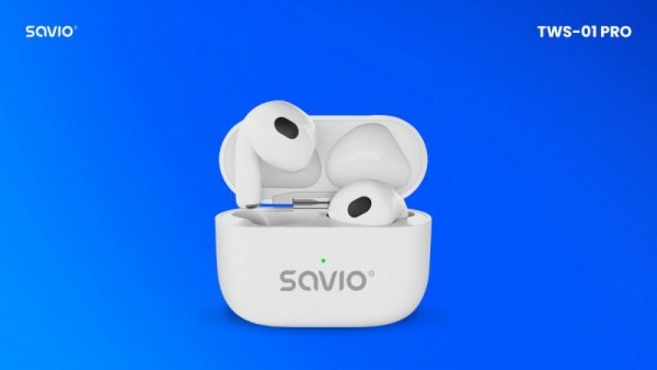 Savio Słuchawki bezprzewodowe Bluetooth TWS-01 PRO
