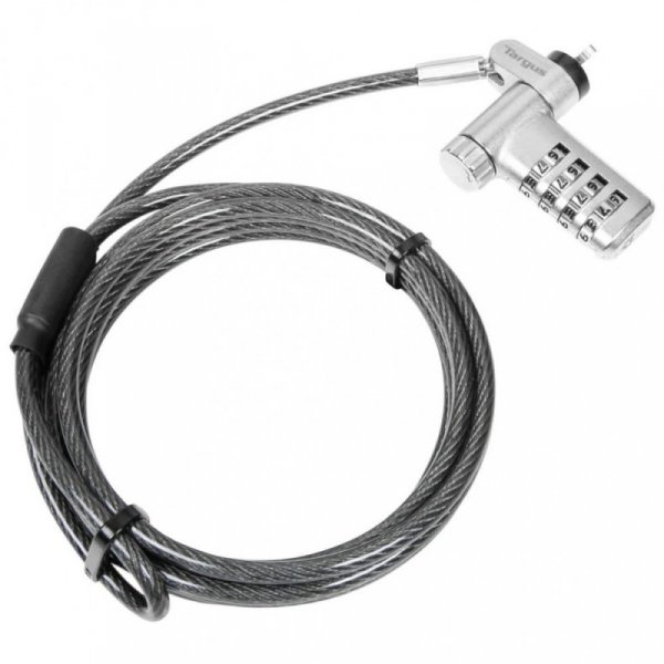 Targus Linka zabezpieczająca Defcon z zamkiem szyfrowym i możliwością resetowania kodu