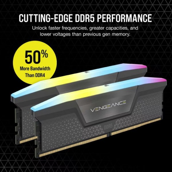 Corsair Pamięć DDR5 Vengeance RGB 96GB/6000(2*48GB) CL30 AMD EXPO & Intel XMP