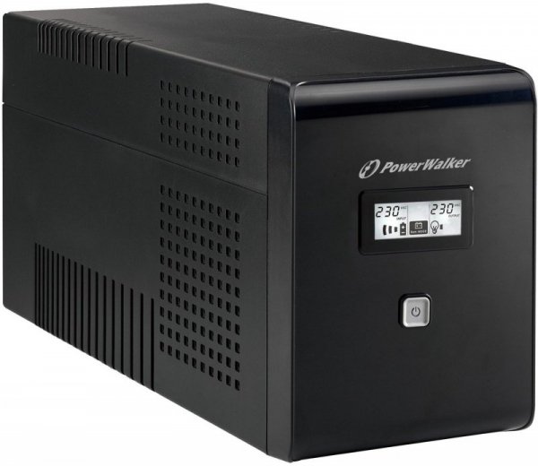 PowerWalker VI 1500 LCD UPS 1500VA/900W Line-Interactive with 2x  Schuko + 2x IEC outlet