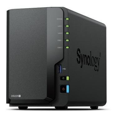 Synology Tion Ds225+ 2 Bay Nas Desktop  Intel Celeron J4125 2 Gb  Ddr4 Synology Dsm Black