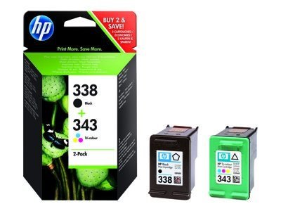 HP Atrament 338/343 Combo-pack Inkjet Print Cartr