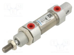 Siłownik okrągły; Śr.tłoka: 25mm; Skok tłoka: 10mm; 1÷10bar