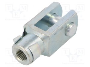 Końcówka widełkowa; Gwint: M12x1,25; 40mm; Zestaw: klips,sworzeń