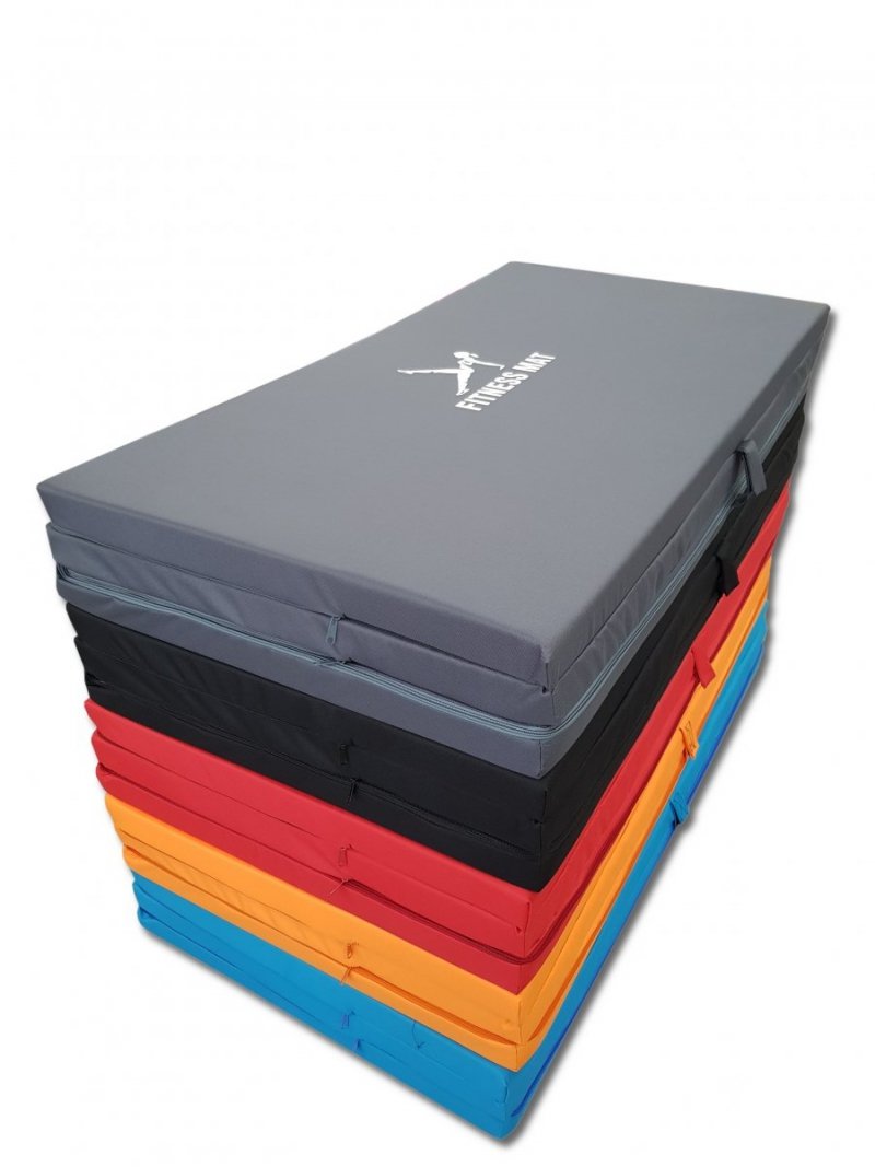 MATERAC GIMNASTYCZNY FITNESS TURYSTYCZNY 200x120x5 - SZARY