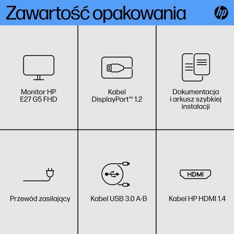 MONITOR HP LED 27&quot; E27 G5 (6N4E2AA)