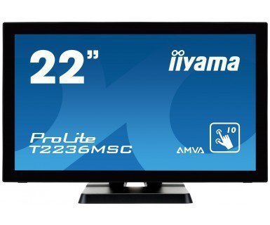 IIYAMA Monitor 21.5 T2236MSC-B2 10P DOTYKOWY HDMI^DVI^GŁOŚNIKI PCAP