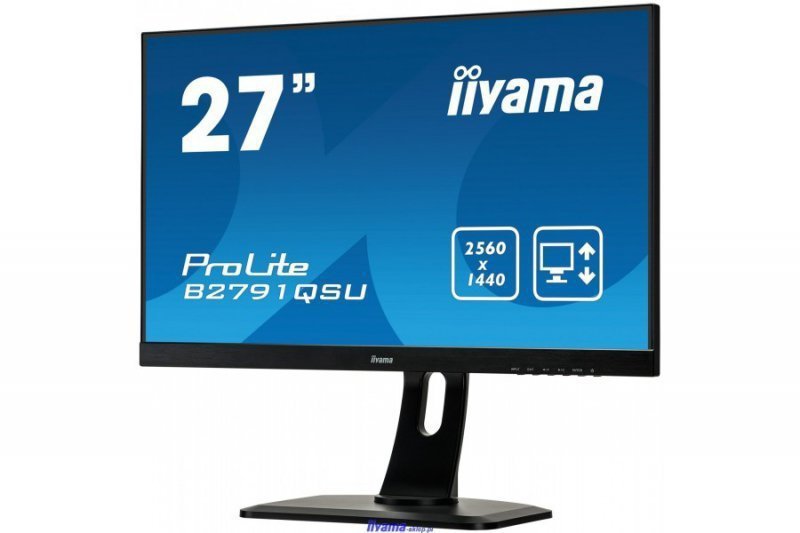 IIYAMA Monitor 27 B2791QSU-B1 WQHD,PIVOT,HDMI,DP,USB.