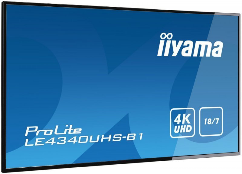 IIYAMA Monitor 43 LE4340UHS-B1 4K,18^7,LAN,AMVA3,USB,HD