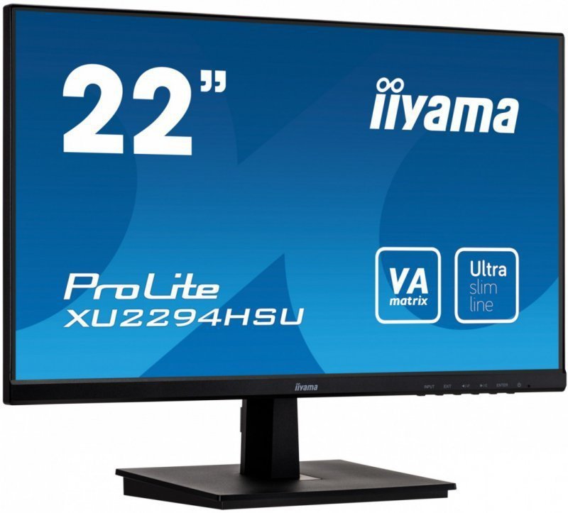 IIYAMA Monitor 22 XU2294HSU-B1 VA,FLHD,HDMI,DP,VGA,USB
