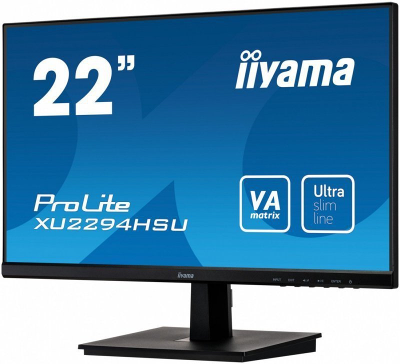 IIYAMA Monitor 22 XU2294HSU-B1 VA,FLHD,HDMI,DP,VGA,USB