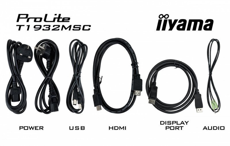 IIYAMA Monitor 19 T1932MSC-B5AG pojemnościowy 10pkt IP54 HDMI AG