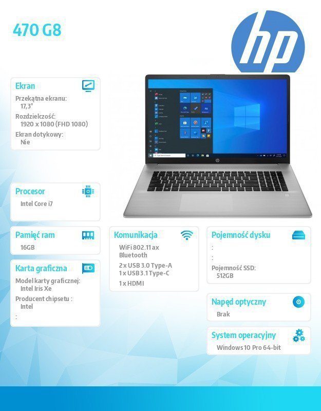 HP Inc. Notebook 470 G8 i7-1165G7 512^16^W10P^17,3 3S8R2EA