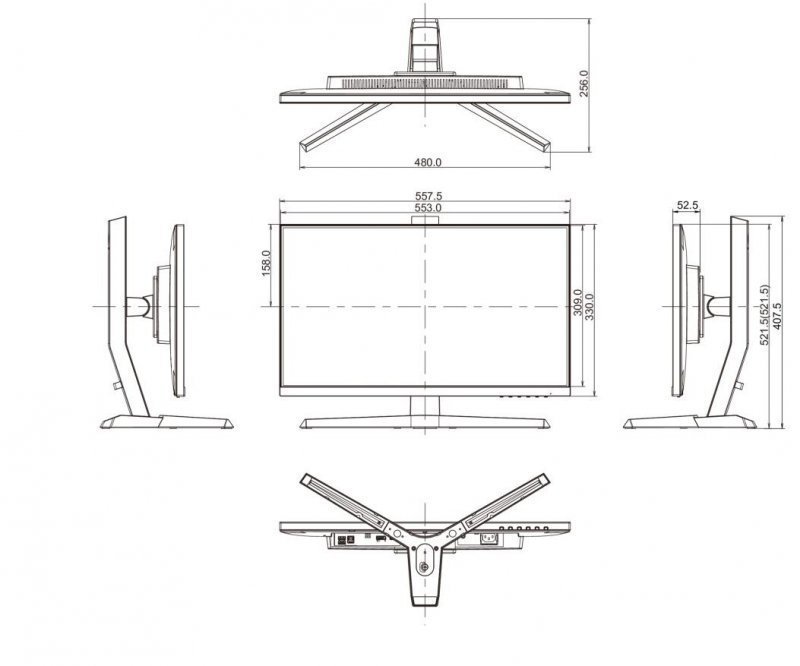 IIYAMA Monitor 24.5 cala GB2570HSU-B1 0.5ms,IPS,DP,HDMI,165Hz,400cd,FreeSync