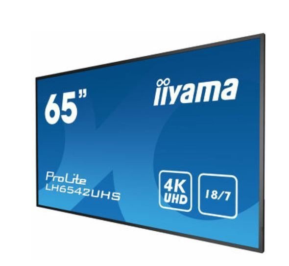 IIYAMA Monitor wielkoformatowy 64.5 cala LH6542UHS-B3 4K,18^7,SDM,IPS,LAN,PION,500cd^m2,OS8.0