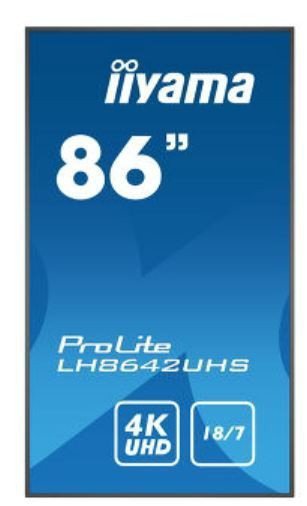 IIYAMA Monitor wielkoformatowy 85.6 cali LH8642UHS-B3 4K,18^7,SDM,IPS,LAN,PION,500cd^m2,OS8.0