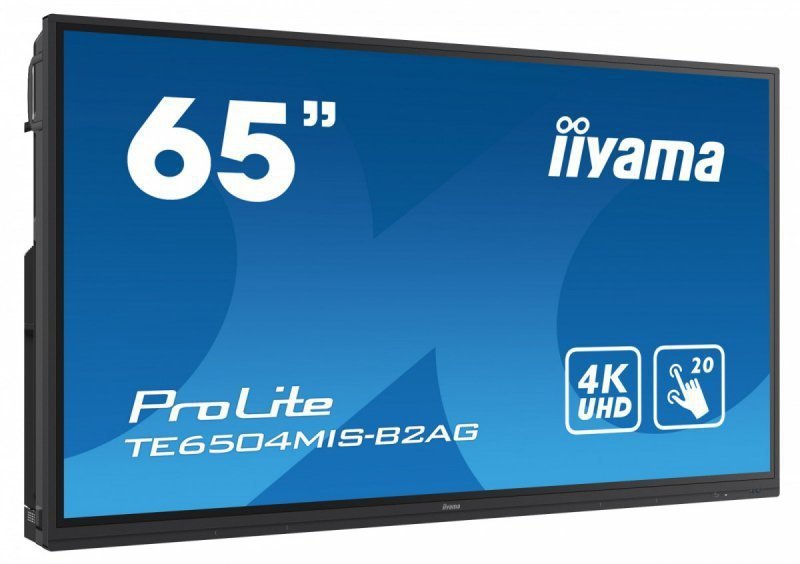 IIYAMA Monitor 65 cali TE6504MIS-B2AG PureTouch-IR,IPS,24^7,4K,USB-C,7H,S.PC