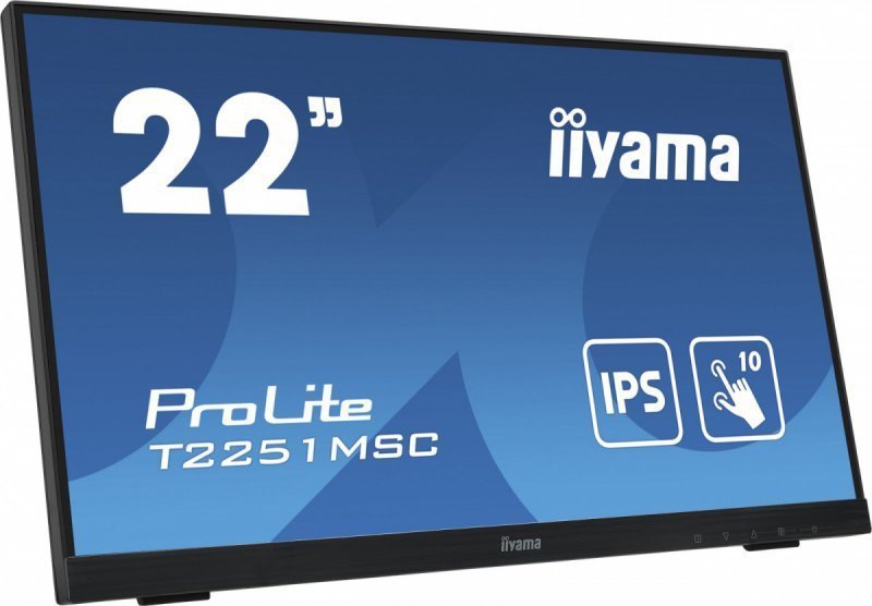IIYAMA Monitor 22 cale T2251MSC-B1 10 PKT.,IPS,HDMI,DP
