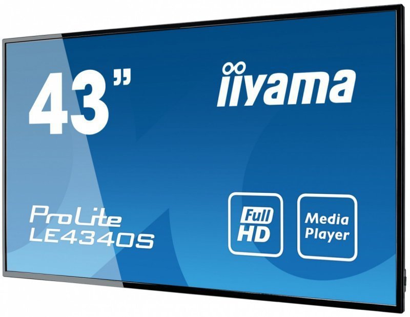 IIYAMA Monitor 43 LE4340S-B3 VA^FHD^HDMI^VGA^USB^RJ45^2X10W^16^7