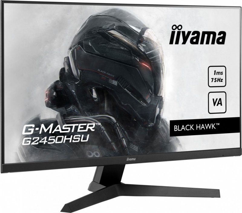 IIYAMA Monitor 23,8 cali G2450HSU-B1 VA, FHD, 75Hz, 1ms, Freesync, HDMI, DP, 2x2W