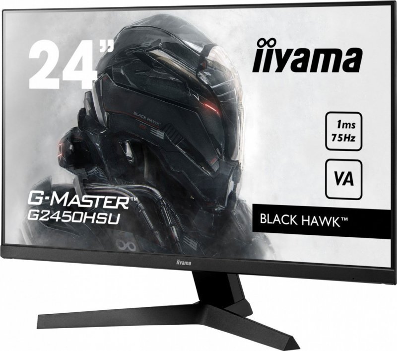 IIYAMA Monitor 23,8 cali G2450HSU-B1 VA, FHD, 75Hz, 1ms, Freesync, HDMI, DP, 2x2W