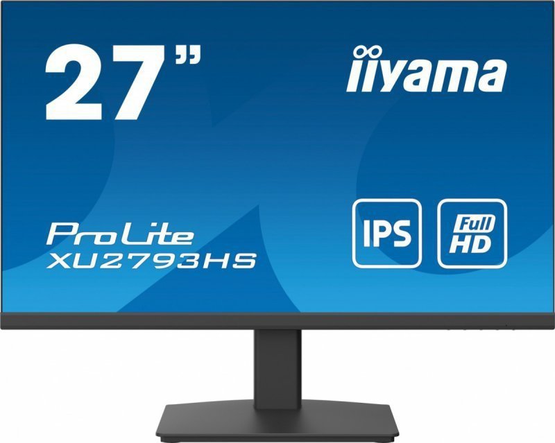 IIYAMA Monitor 27 cali XU2793HS-B4 IPS, FHD, HDMI, DP, VGA, 2x2W, 4ms, 300cd^m2