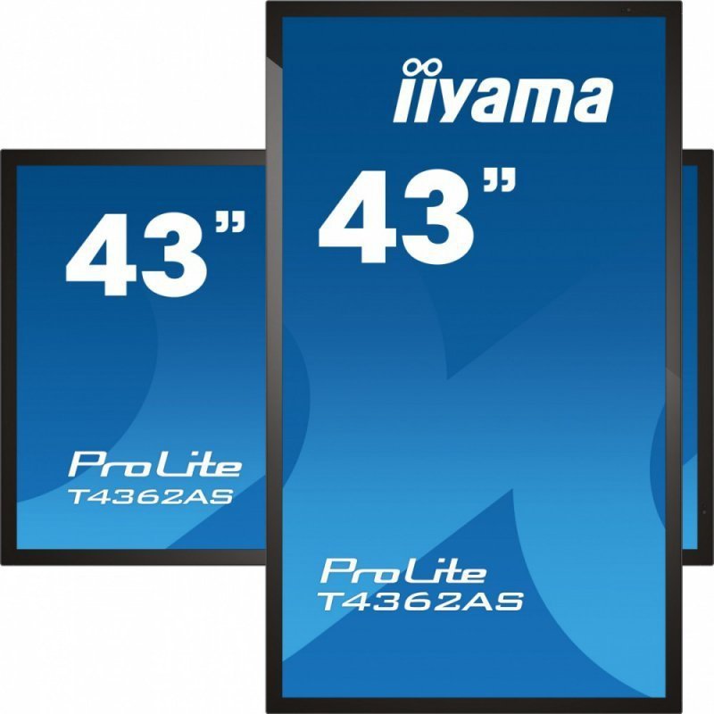 IIYAMA Monitor wielkoformatowy 43 cale T4362AS-B1 20pkt., 24^7, IPS, 500cd, ANDROID 8.0