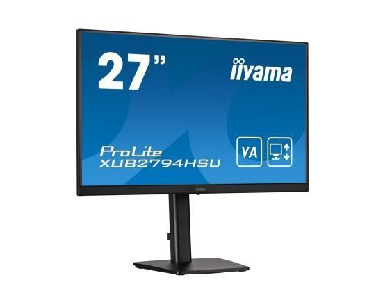 IIYAMA Monitor 27 cali XUB2794HSU-B1 VA,FHD,HDMI,DP,USB3.0,HAS