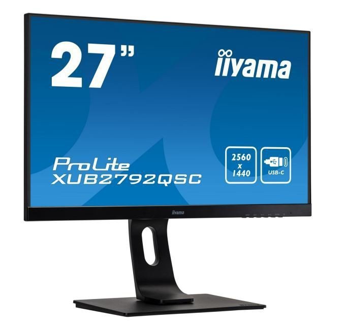 IIYAMA Monitor 27 cali XUB2792QSC-B1 IPS,QHD,USB-C,HDMI,DP,USB3.0,2x2W