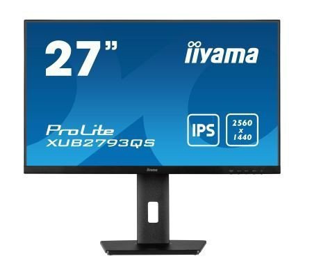 IIYAMA Monitor 27 cali XUB2793QS-B1 IPS,WQHD,2xHDMI,DP,2x2W,HAS,300cd^m2
