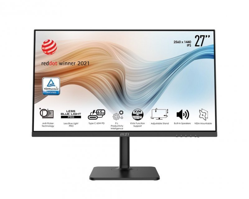 MSI Monitor 27 cali Modern MD272QP IPS^WQHD^4ms^75Hz^250nit