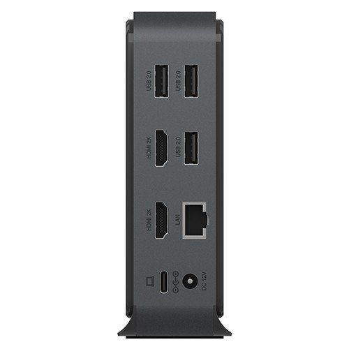 IcyBox Stacja dokująca IB-DK2261AC 13w1 USB Type-C,7xUSB,czytnik kart,Audio in^out,LAN,HDMI