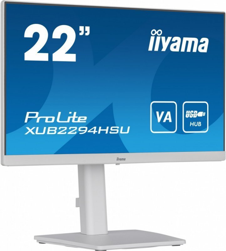 IIYAMA Monitor 21.5 cala XUB2294HSU-W2 VA,FHD,HDMI,DP,HAS(150mm)USB3.0,2x2W