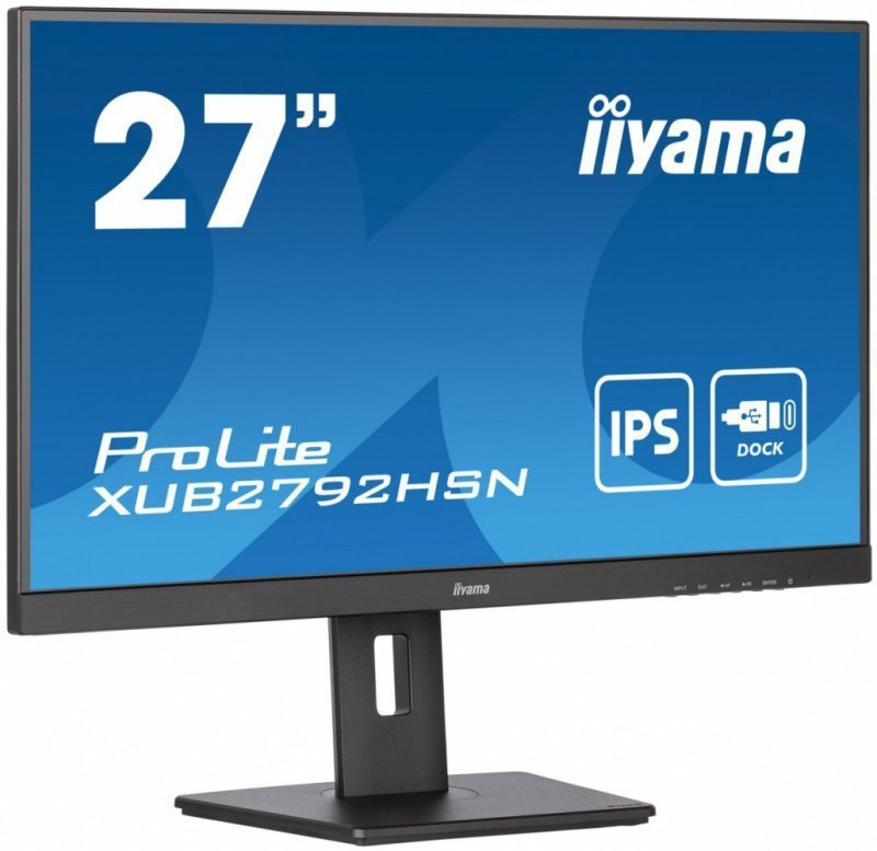 IIYAMA Monitor 27 cali XUB2792HSN-B5 IPS,FHD,HDMI,DP,USB-c Dock,HAS(150mm)